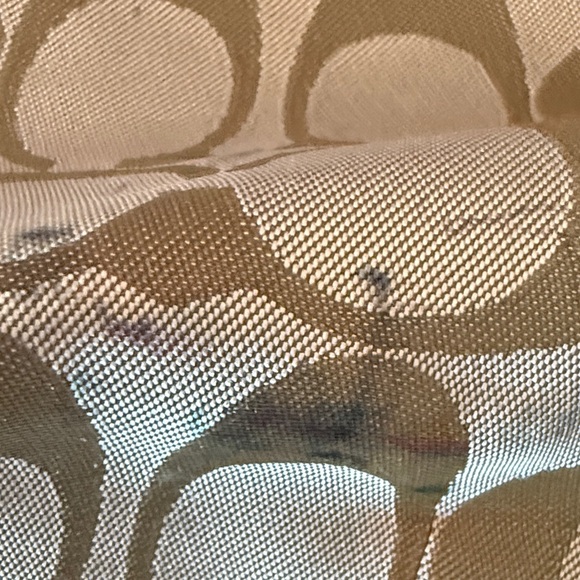 Coach Denim Weekender Tote with Pink and Brown Accents - EUC - Picture 11 of 13